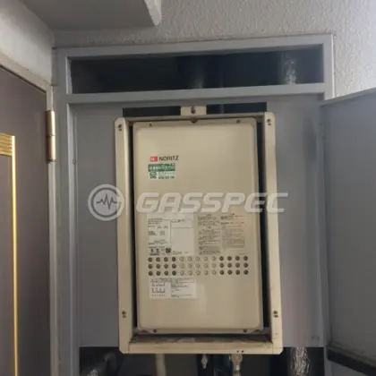 施工後の給湯器（ノーリツ GQ-2427AWX-TB-DX BL）