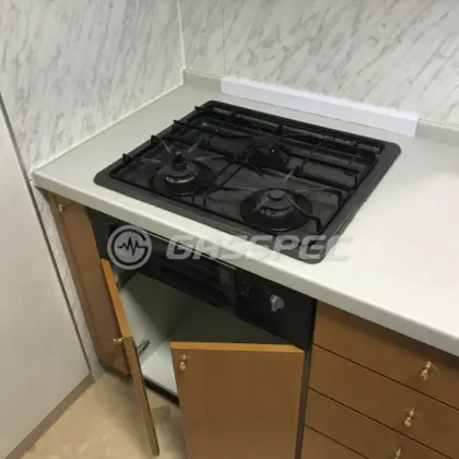 施工前のビルトインガスコンロ（DG3050NR）