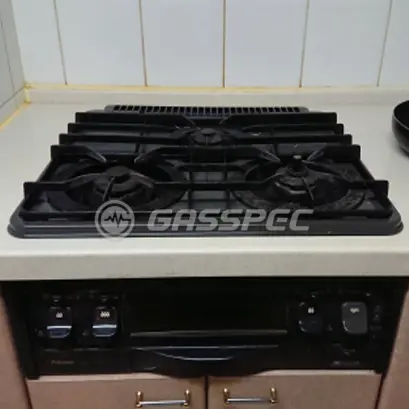 施工前のビルトインガスコンロ（PKD-36CGR1）
