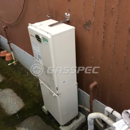 施工後の暖房熱源機（ノーリツ GH-1210W6H BL）