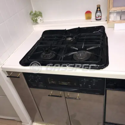 施工前のビルトインガスコンロ（RBG-30B2S）