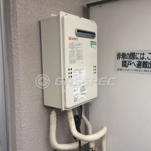 交換後の給湯器（ノーリツ GQ-2039WS）