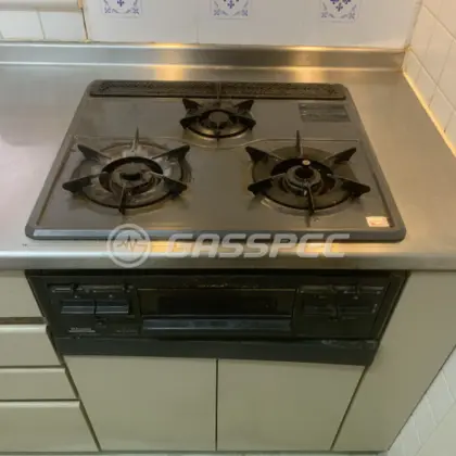 施工前のビルトインガスコンロ（RSK-38J6S）