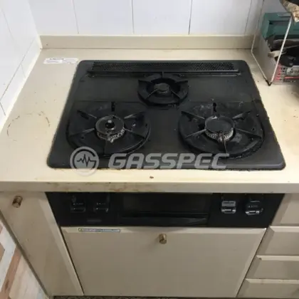 施工前のビルトインガスコンロ（DG3296NF）