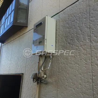 施工後の給湯器（ノーリツ GQ-1639WS）