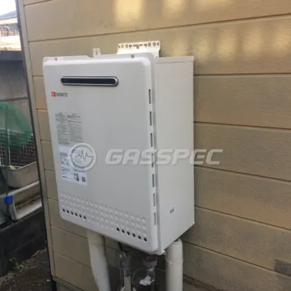 施工後の給湯器（ノーリツ GT-2460SAWX BL）