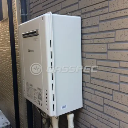 施工後の給湯器（ノーリツ GT-C166SAWX BL）