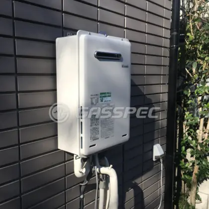 施工後の給湯器（リンナイ RUX-A1615W-E）