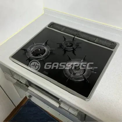 施工前のビルトインガスコンロ（RBG-N31A9GS1M）