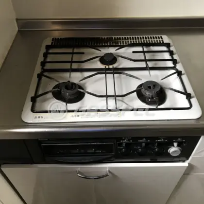 施工前のビルトインガスコンロ（GE-MH17G）