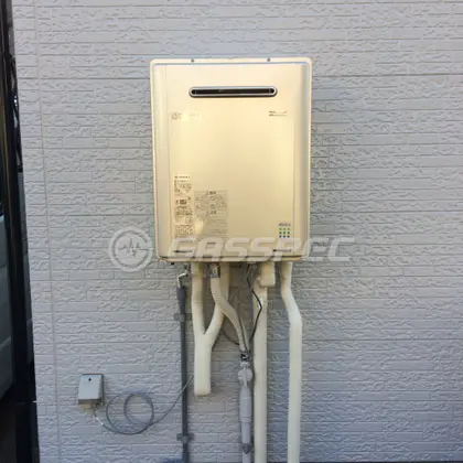施工後の給湯器（リンナイ RUF-E2405AW(A)）