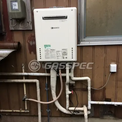 施工後の給湯器（ノーリツ GT-C206SAWX BL）