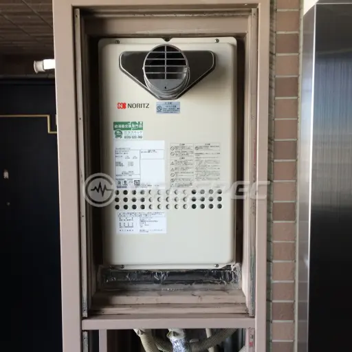 交換後の給湯器（ノーリツ GQ-2427AWX-T-DX BL）