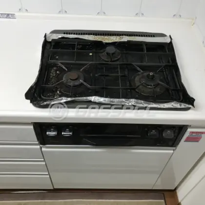 施工前のビルトインガスコンロ（PKD-351）