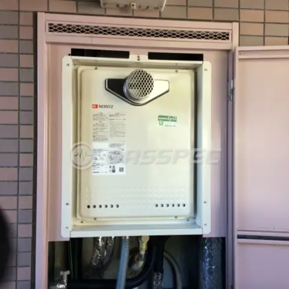 施工後の給湯器（ノーリツ GT-2460SAWX-T BL）