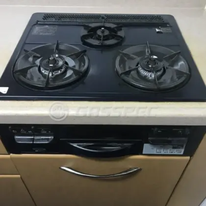 施工前のビルトインガスコンロ（C3GC3RJC1R）