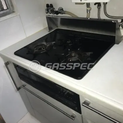 施工前のビルトインガスコンロ（68EG1）