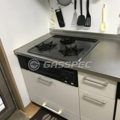 施工前のビルトインガスコンロ（RB32AH2S）