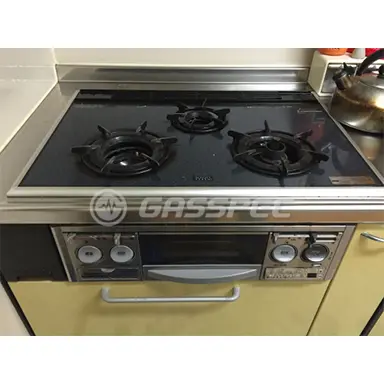 施工前のビルトインガスコンロ（RSK-N730V4TG3T）