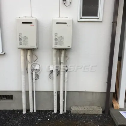 施工後の給湯器（リンナイ RUX-A1616W-E）