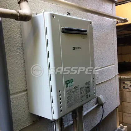 施工後の給湯器（ノーリツ GT-C246AWX BL）