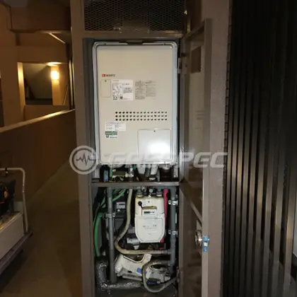 施工後の暖房熱源機（ノーリツ GTH-2444AWX3H-H-1 BL）