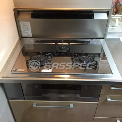 施工後のビルトインガスコンロ（ノーリツ N3WR6PWASKSTE）