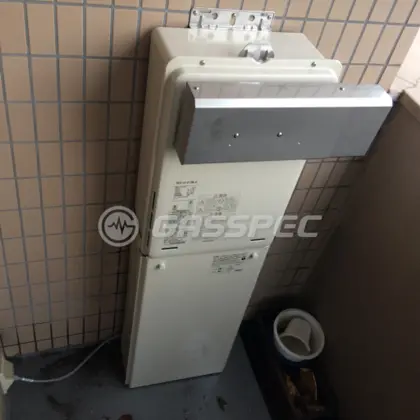 施工後の給湯器（リンナイ RUX-A1615W-E）