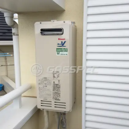 施工後の給湯器（リンナイ RUX-VS1616W-E）