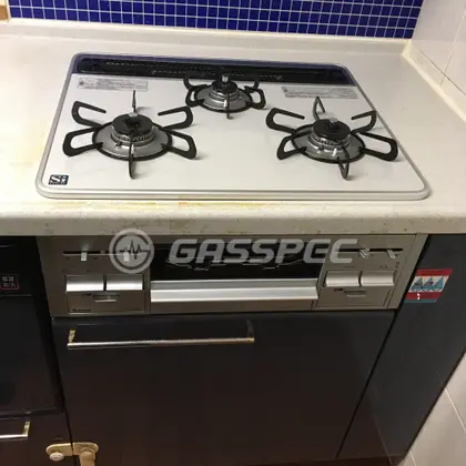 施工後のビルトインガスコンロ（パロマ PD-N60WV-60CV）
