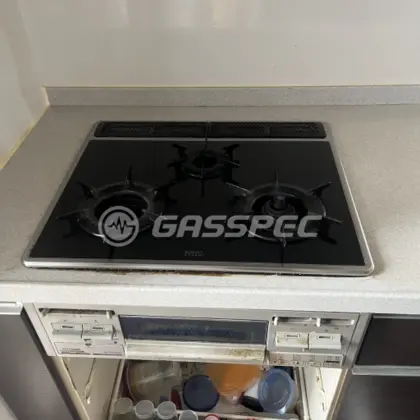 施工前のビルトインガスコンロ（RBG-N31A9GS1R）