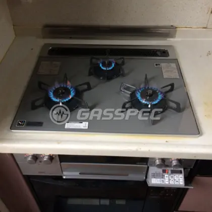 施工後のビルトインガスコンロ（ノーリツ N3WR3PWAS6SVE）