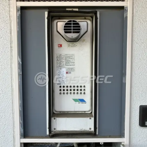 交換前の給湯器（ノーリツ GT-1603W-T）