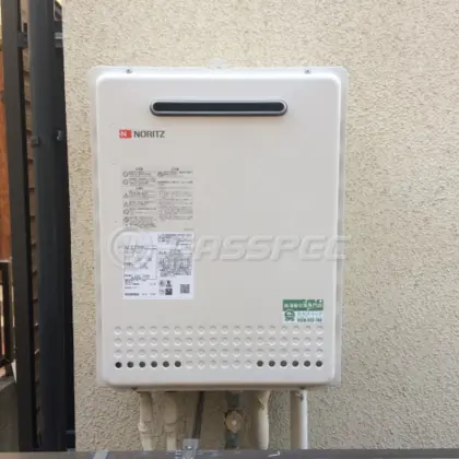 施工後の給湯器（ノーリツ GT-2460SAWX BL）