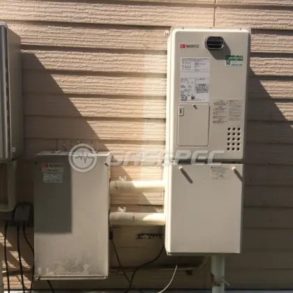 施工後の暖房熱源機（ノーリツ GH-1210W BL）
