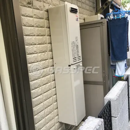 施工後の給湯器（リンナイ RUX-VS1616W-E）