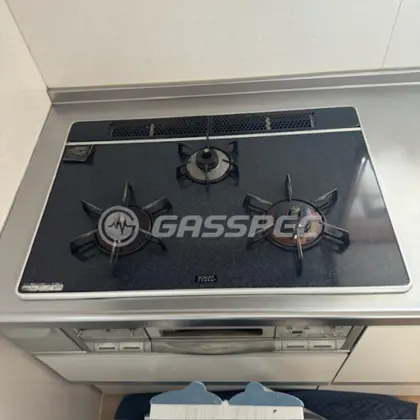 施工前のビルトインガスコンロ（ZGGZL7R07ESB）