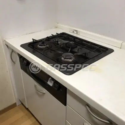 施工前のビルトインガスコンロ（DG3267NR）