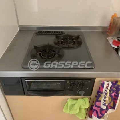 施工前のビルトインガスコンロ（ZGCZL4R07AKE）