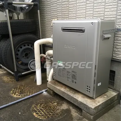 施工後の給湯器（ノーリツ GT-C2462SARX BL）