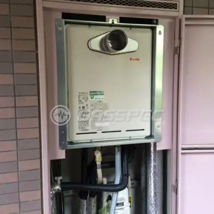 施工後の給湯器（リンナイ RUF-A2405SAT-L(A)）