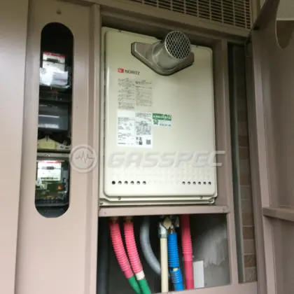 施工後の給湯器（ノーリツ GT-2460SAWX-T BL）