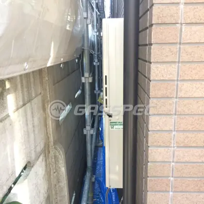 施工後の給湯器（リンナイ RUX-A1615W-E）