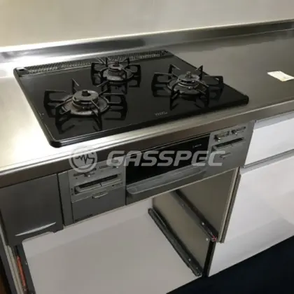 施工前のビルトインガスコンロ（R3G634AOL1V）