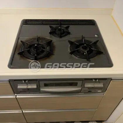 施工前のビルトインガスコンロ（RB31AH2S）