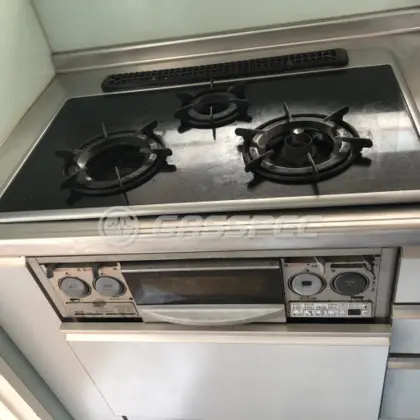 施工前のビルトインガスコンロ（61EG）