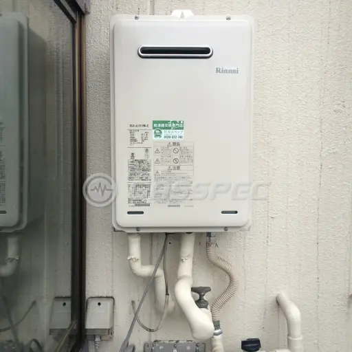 交換後の給湯器（リンナイ RUX-A1616W-E）