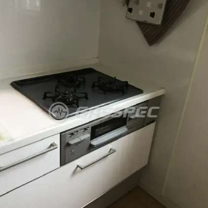 施工前のビルトインガスコンロ（RB32AM3H2S）