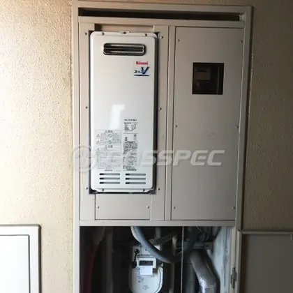 施工後の給湯器（リンナイ RUX-VS1616W-E）