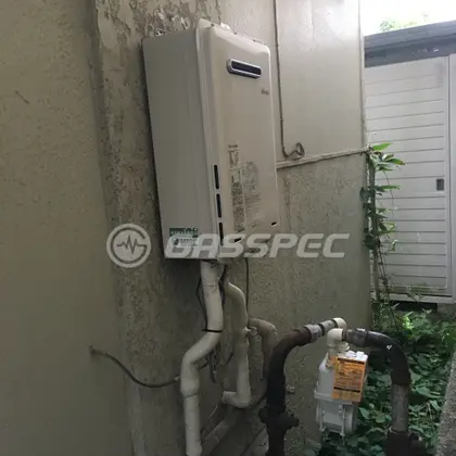 施工後の給湯器（リンナイ RUX-A1616W-E）